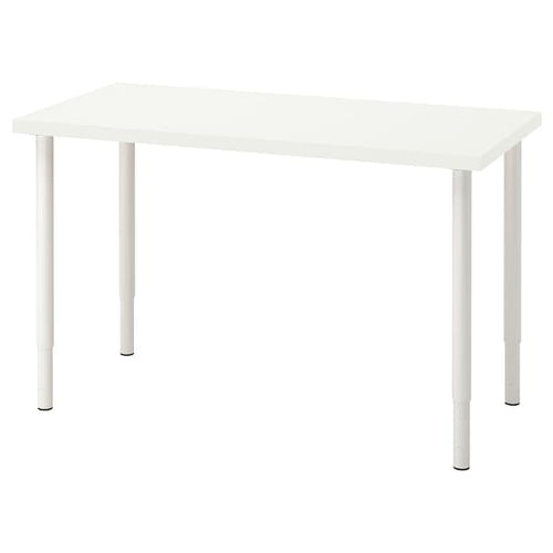 LAGKAPTEN / OLOV - Desk, white, 120x60 cm