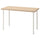 LAGKAPTEN / OLOV - LAGKAPTEN / OLOV Desk, white stained oak effect/white, 120x60 cm