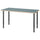 LAGKAPTEN / OLOV desk, grey-turquoise/black, 140x60 cm