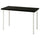 LAGKAPTEN / OLOV desk, black-brown/white, 120x60 cm