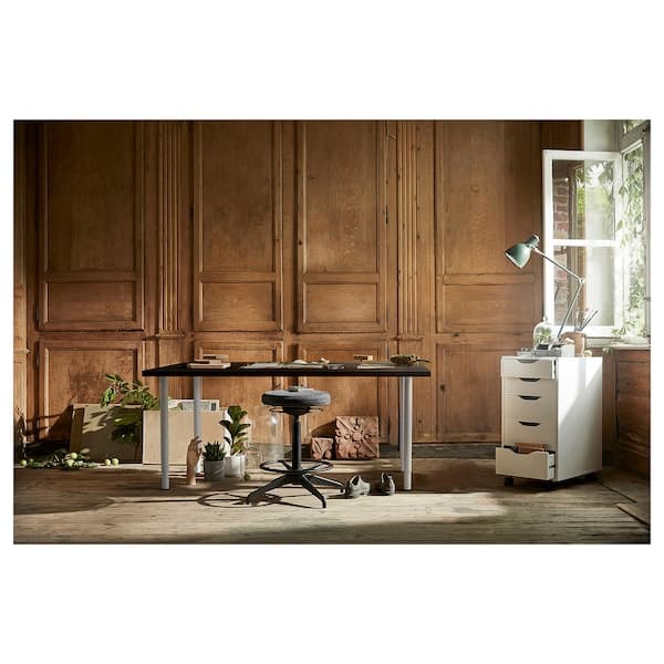 LAGKAPTEN / OLOV - Scrivania , 140x60 cm - best price from Maltashopper.com 69417483