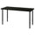 LAGKAPTEN / OLOV desk, black-brown/black, 140x60 cm