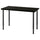 LAGKAPTEN / OLOV desk, black-brown/black, 120x60 cm