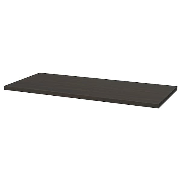LAGKAPTEN / OLOV Desk - black-brown/black 140x60 cm , 140x60 cm - best price from Maltashopper.com 99417486