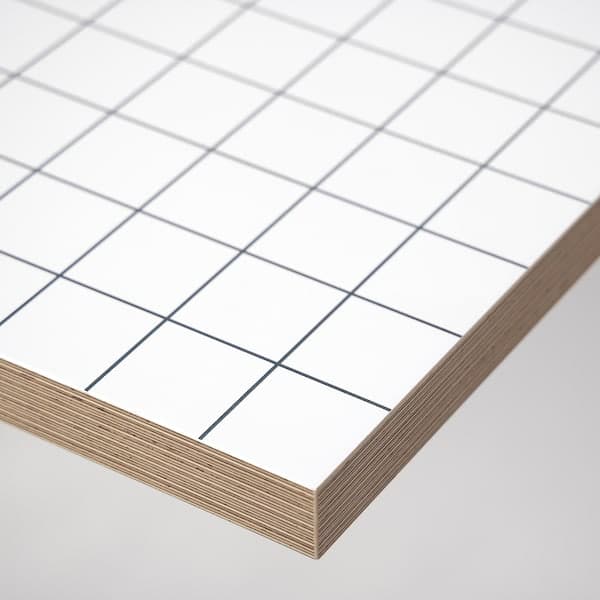 LAGKAPTEN - Table top, white/anthracite, 140x60 cm - best price from Maltashopper.com 60559330