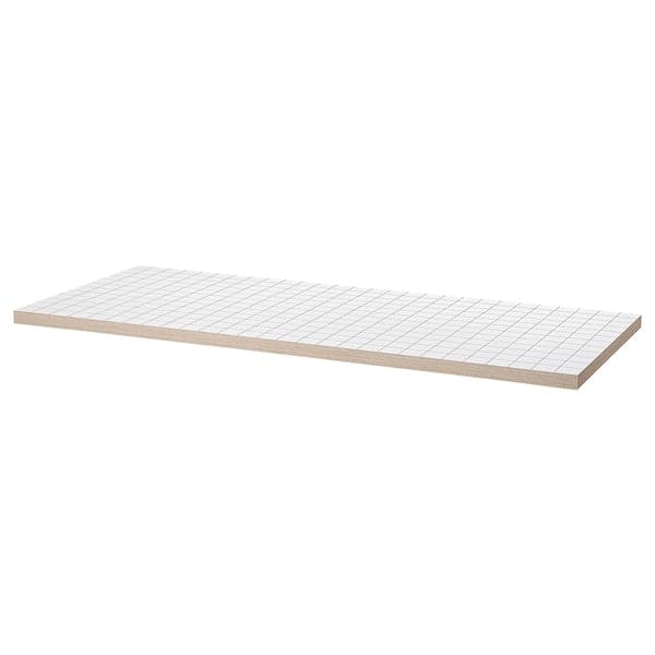 LAGKAPTEN - Table top, white/anthracite, 140x60 cm - best price from Maltashopper.com 60559330