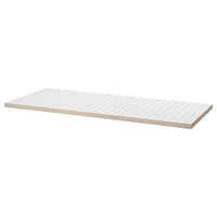 LAGKAPTEN - Table top, white/anthracite, 140x60 cm - best price from Maltashopper.com 60559330