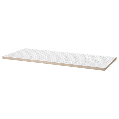 LAGKAPTEN - Table top, white/anthracite, 140x60 cm