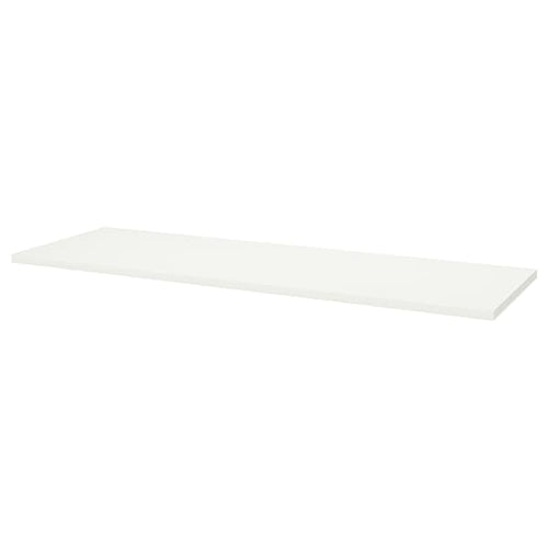 LAGKAPTEN - Table top, white, 200x60 cm