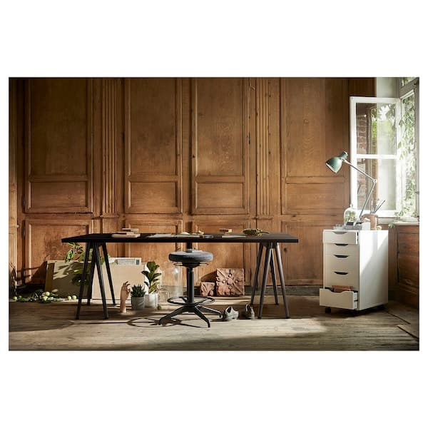 Ikea LAGKAPTEN Table top - black-brown 200x60 cm , 200x60 cm
