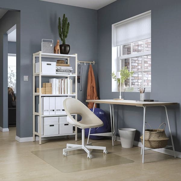 Ikea LAGKAPTEN / TILLSLAG - Desk, white anthracite/white, 140x60 cm