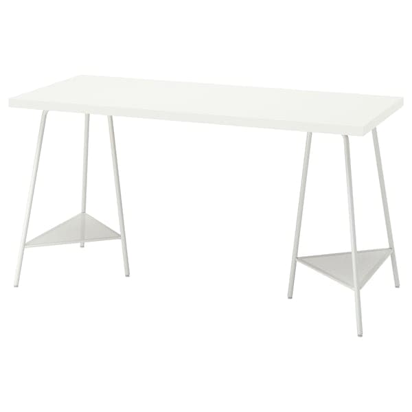LAGKAPTEN / TILLSLAG - Desk, white, 140x60 cm - best price from Maltashopper.com 69417204