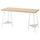 LAGKAPTEN / TILLSLAG - LAGKAPTEN / TILLSLAG Desk, white stained oak effect white, 140x60 cm
