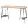 LAGKAPTEN / TILLSLAG - LAGKAPTEN / TILLSLAG Desk, white stained oak effect black, 140x60 cm
