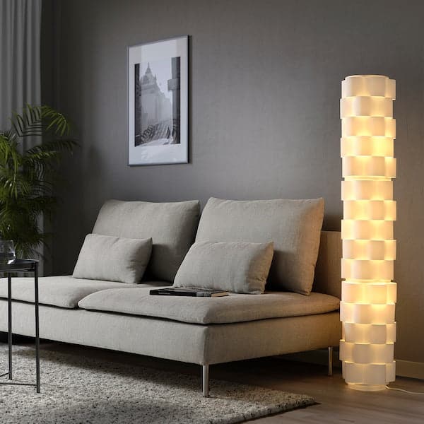 LÅGTRYCK Floor lamp - white 138 cm , 138 cm - best price from Maltashopper.com 30501265