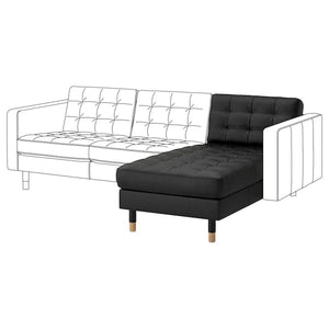 Ikea LANDSKRONA Chiase-longue, additional element - Grann/Bomstad black/wood ,
