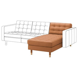 Ikea LANDSKRONA Chiase-longue, additional element - Grann/Bomstad brown ochre/wood ,