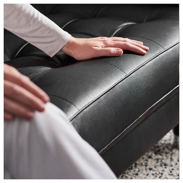 LANDSKRONA 2-seater sofa - Grann/Bomstad black/wood , - Premium Sofas from Ikea - Just €1038.99! Shop now at Maltashopper.com