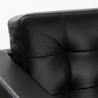 LANDSKRONA 2-seater sofa - Grann/Bomstad black/wood , - best price from Maltashopper.com 29031746