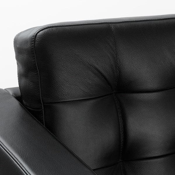 LANDSKRONA 2-seater sofa - Grann/Bomstad black/metal , - best price from Maltashopper.com 19031742