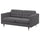 LANDSKRONA 2-seater sofa - Gunnared dark grey/metal ,