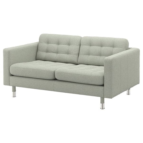 LANDSKRONA 2-seater sofa - Gunnared light green/metal ,