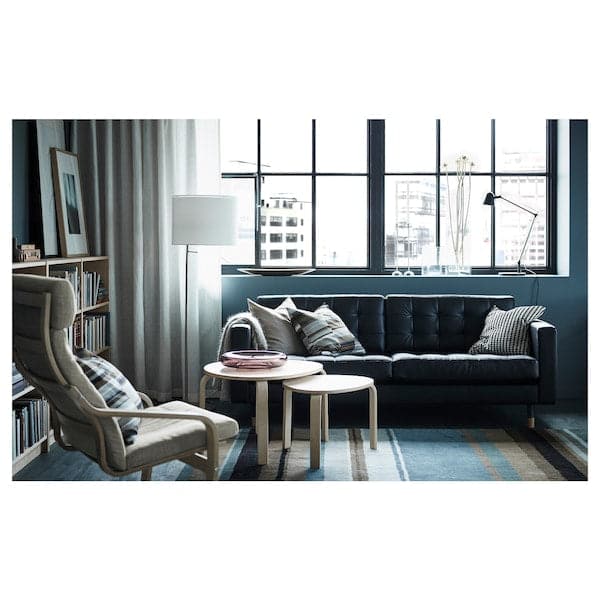 Ikea LANDSKRONA 3-seater sofa - Grann/Bomstad black/wood ,
