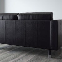 LANDSKRONA 3-seater sofa - Grann/Bomstad black/metal , - best price from Maltashopper.com 59031698