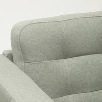 LANDSKRONA - 4-seater sofa with chaise-longue, Gunnared light green/metal , - best price from Maltashopper.com 99554303