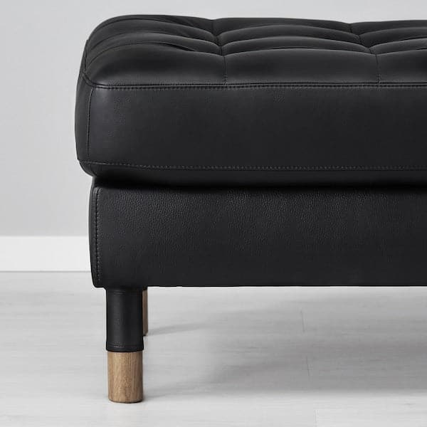 Ikea LANDSKRONA Footrest - Grann/Bomstad black/wood ,
