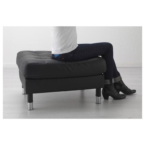 Ikea LANDSKRONA Footrest - Grann/Bomstad black/metal ,