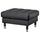 LANDSKRONA Footrest - Grann/Bomstad black/metal ,