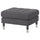 LANDSKRONA Footrest - Gunnared dark grey/metal ,