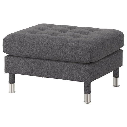 Ikea LANDSKRONA Footrest - Gunnared dark grey/metal ,