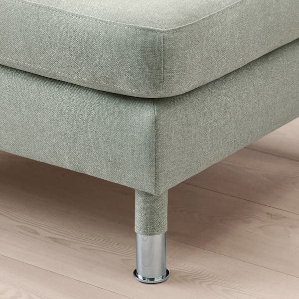 LANDSKRONA Footrest - Gunnared light green/metal , - Premium Sofas from Ikea - Just €258.99! Shop now at Maltashopper.com