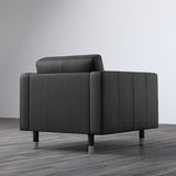 LANDSKRONA armchair, Grann/Bomstad black/metal, 89x78x89 cm