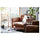 LANDSKRONA Armchair - Grann/Bomstad brown/metal ochre ,