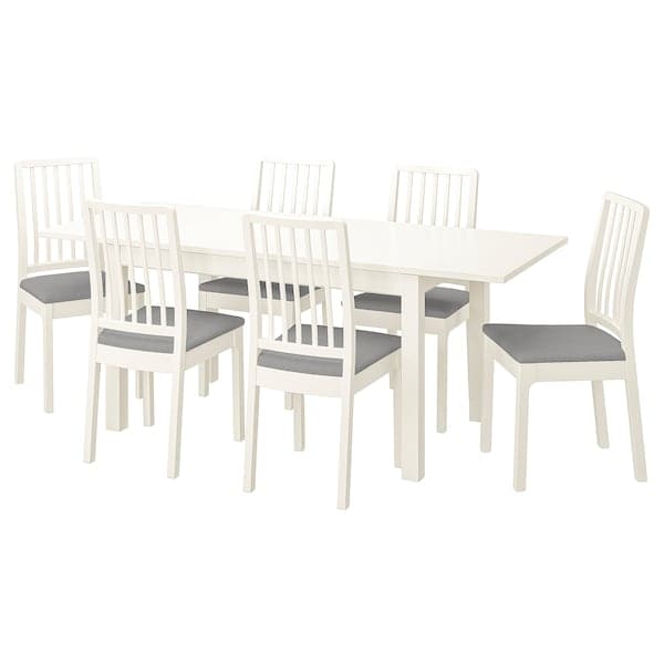 LANEBERG / EKEDALEN Table and 6 chairs , - best price from Maltashopper.com 09482706