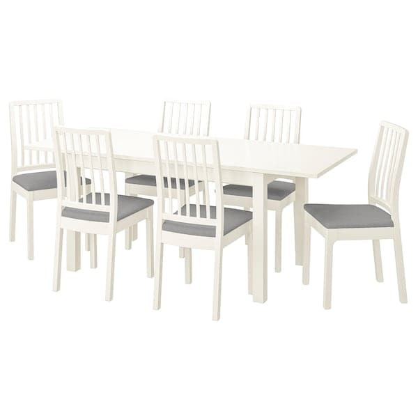 Ikea LANEBERG / EKEDALEN Table and 6 chairs ,