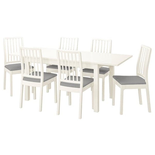 Ikea LANEBERG / EKEDALEN Table and 6 chairs ,