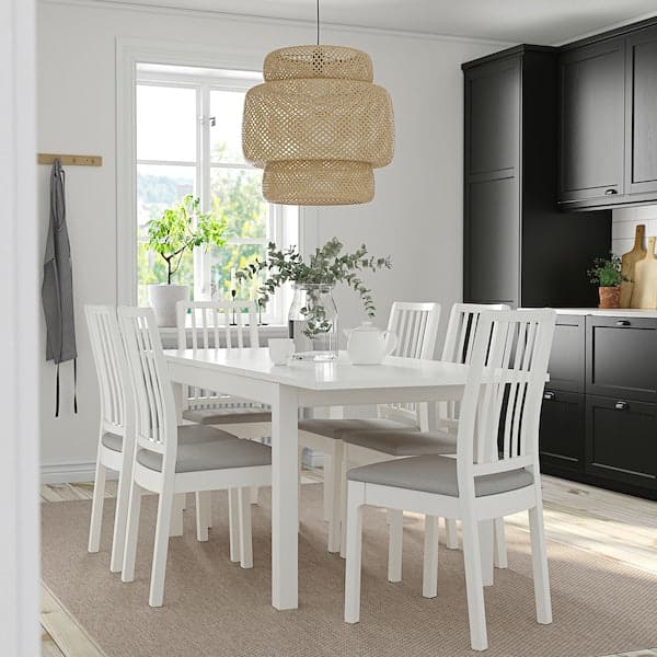Ikea LANEBERG / EKEDALEN Table and 6 chairs ,