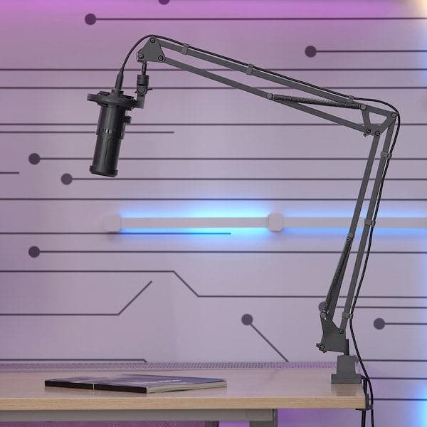 Ikea LÅNESPELARE - Microphone arm, with screw mount/anthracite