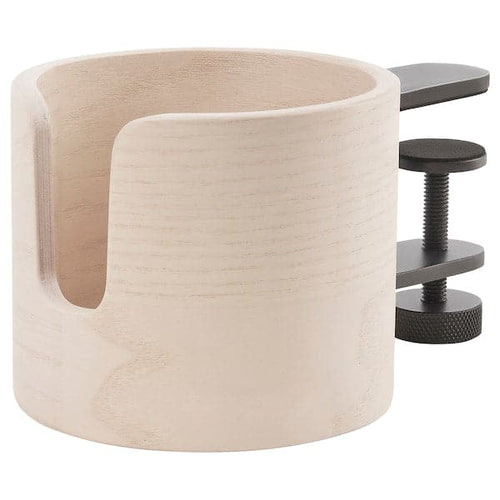 LÅNESPELARE mug holder, ash veneer, 11 cm