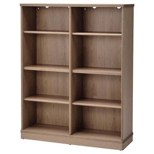 LANESUND - Bookcase, grey-brown, 121x37x152 cm
