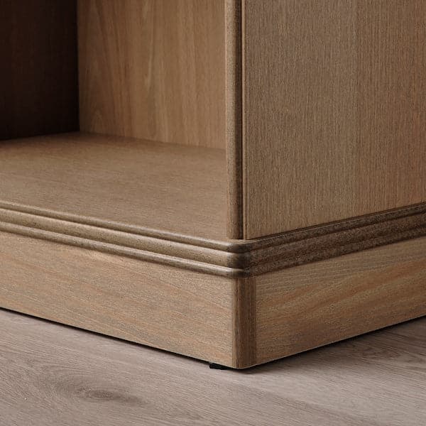 Ikea LANESUND - Bookcase, grey-brown, 121x37x152 cm