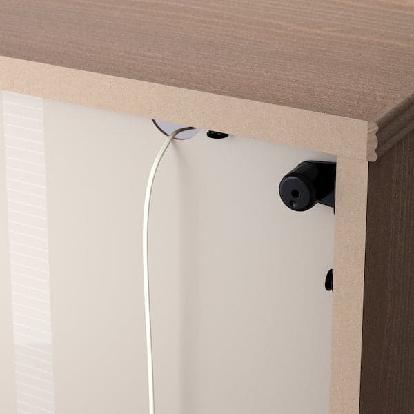 Ikea LANESUND - Bookcase, grey-brown, 121x37x152 cm