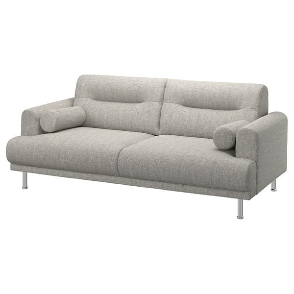 LÅNGARYD 2-seater sofa, Lejde light grey/metal , - best price from Maltashopper.com 19418140