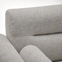 LÅNGARYD 3 seater sofa/chaise-longue, right - Lejde light grey/wood , - best price from Maltashopper.com 69418741