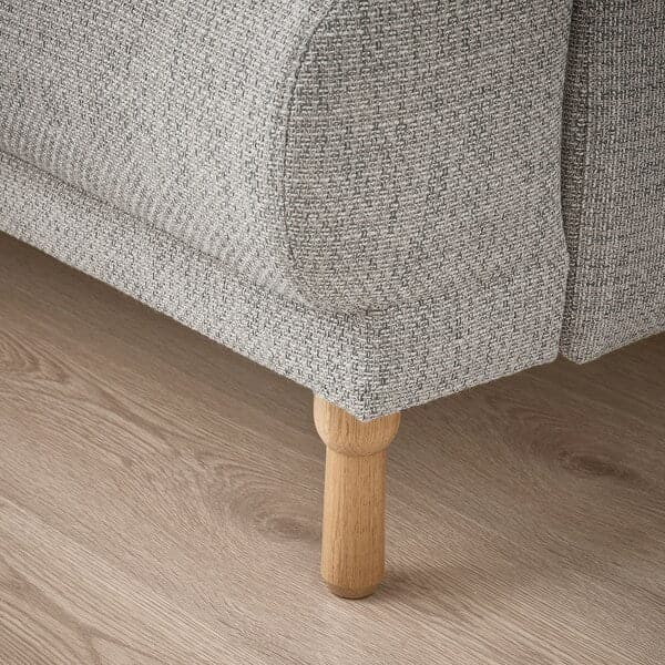 Ikea LÅNGARYD 3 seater sofa/chaise-longue, right - Lejde light grey/wood ,