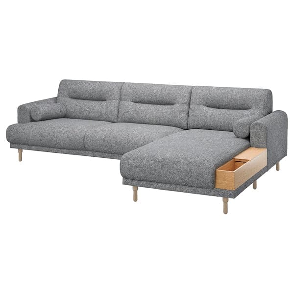 Ikea LÅNGARYD - 3-seater sofa/chaise-longue, right ,